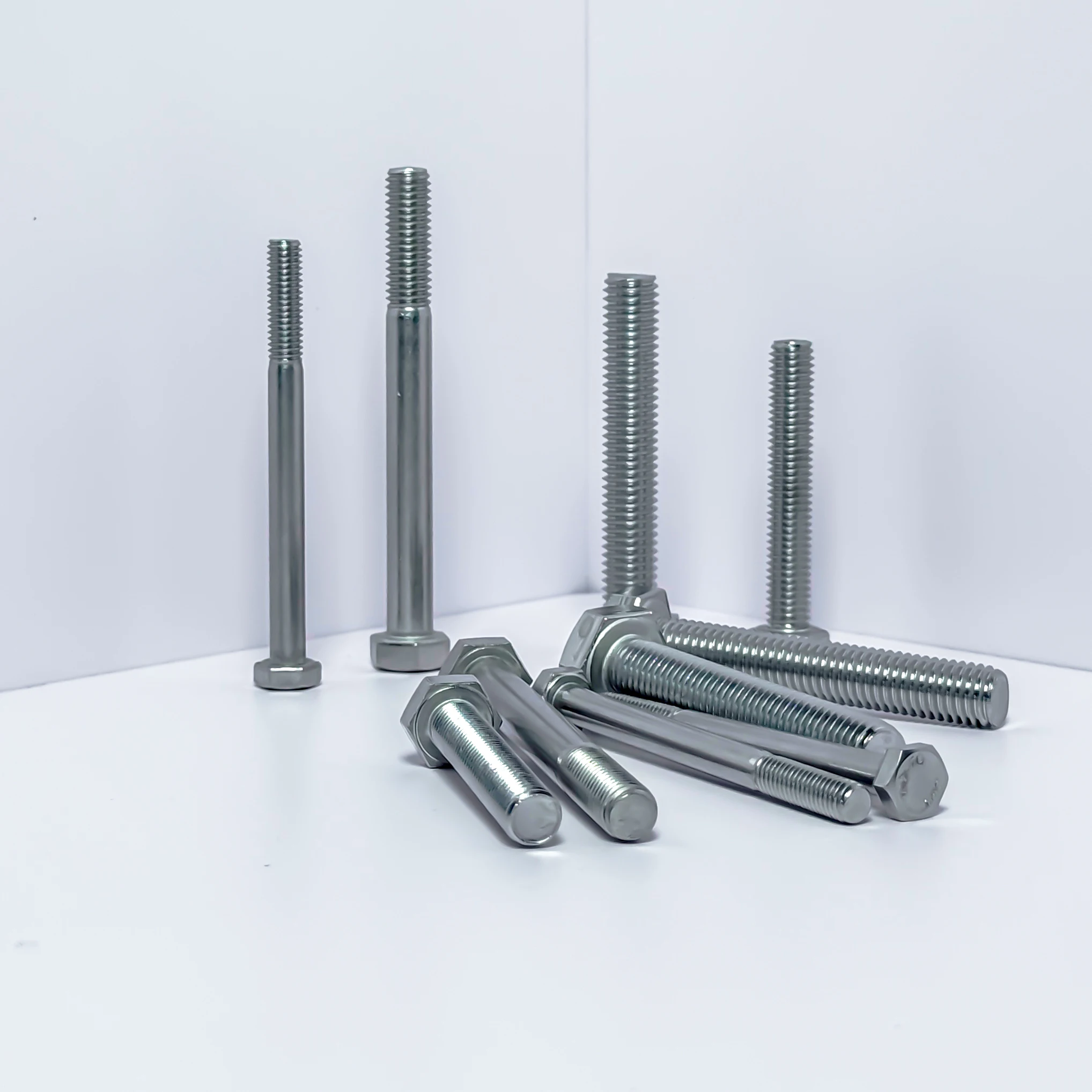 Industrial machinery using hex bolts